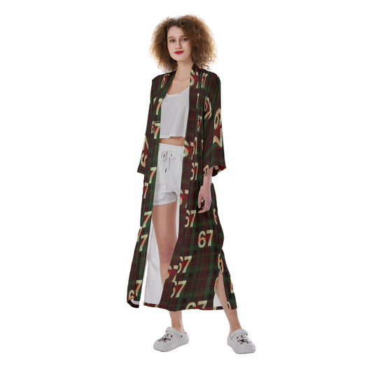 67 Women's Satin Kimono - Long