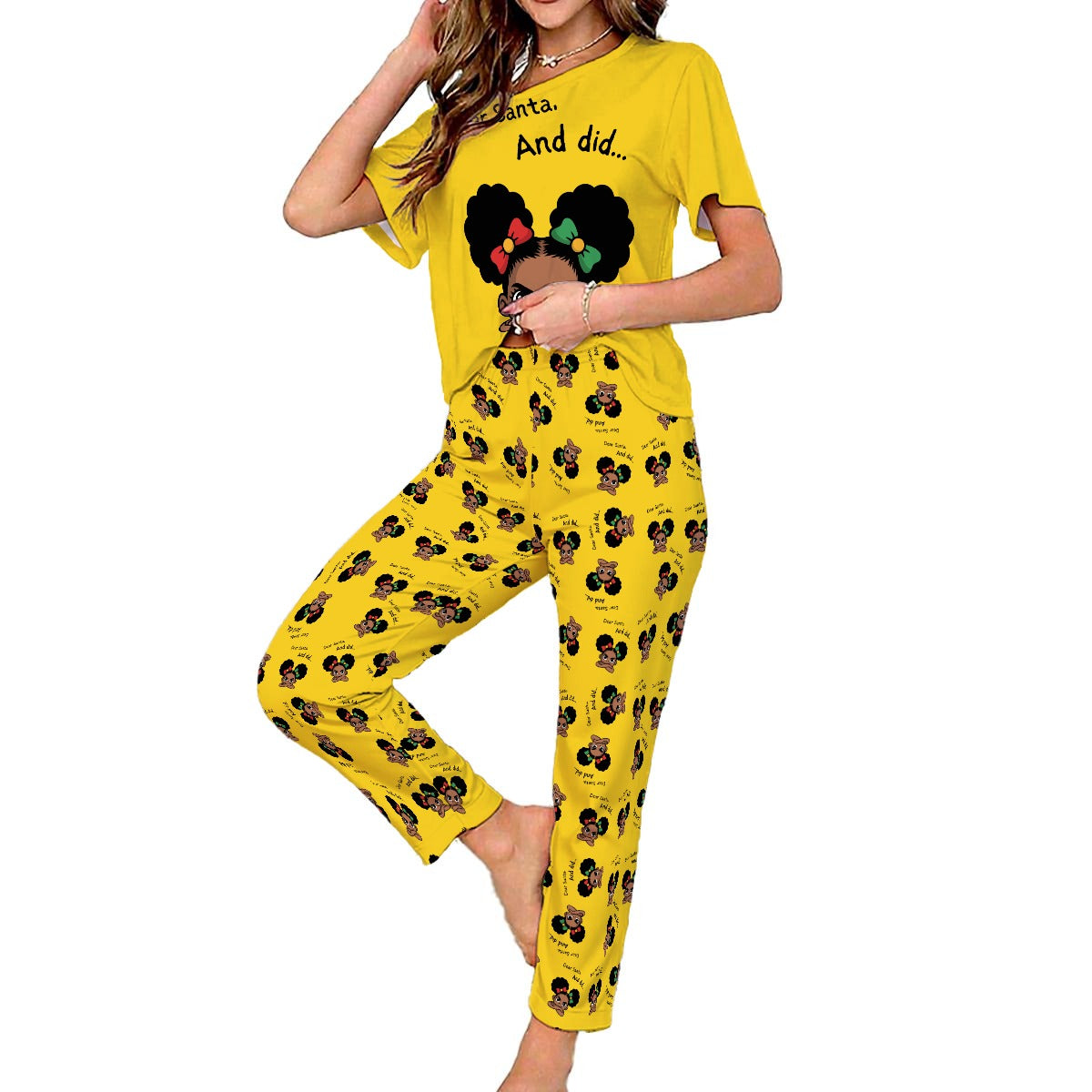 Santa And Did Women's Loungewear - Yellow
