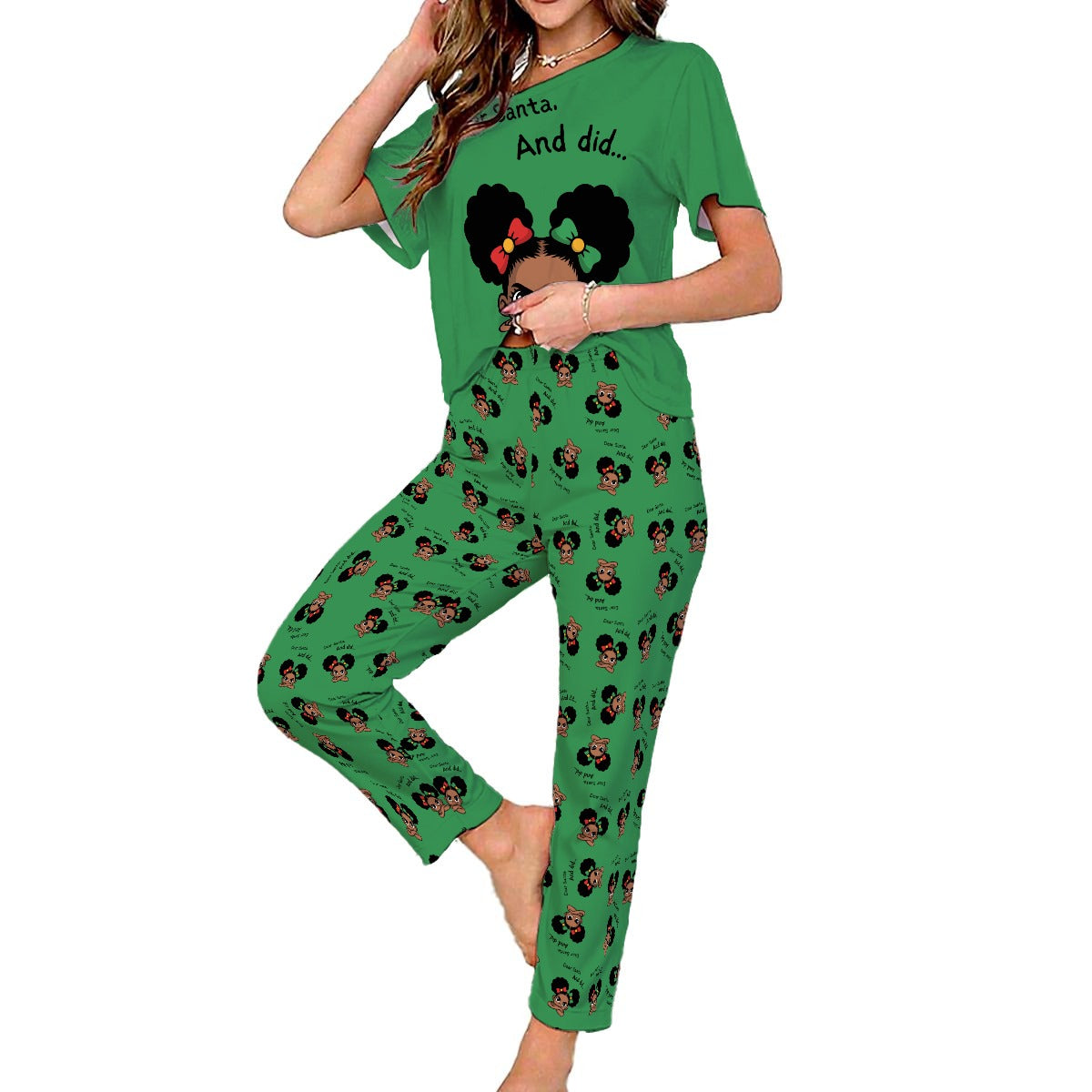 Santa And Did Women's Loungewear - Green