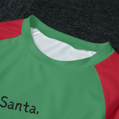 Santa and Did Women's Raglan Set - Green