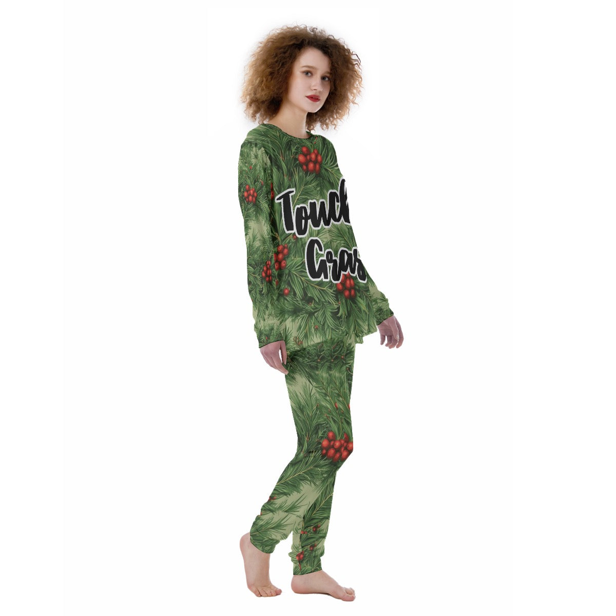 Touch Grass Green Women's Pajamas