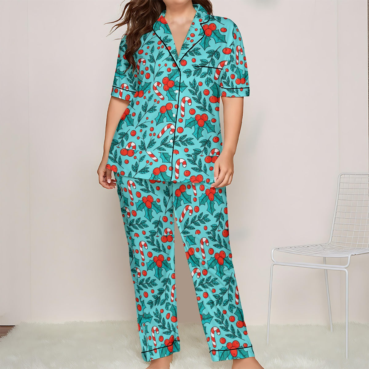 Teal Candy Canes Women