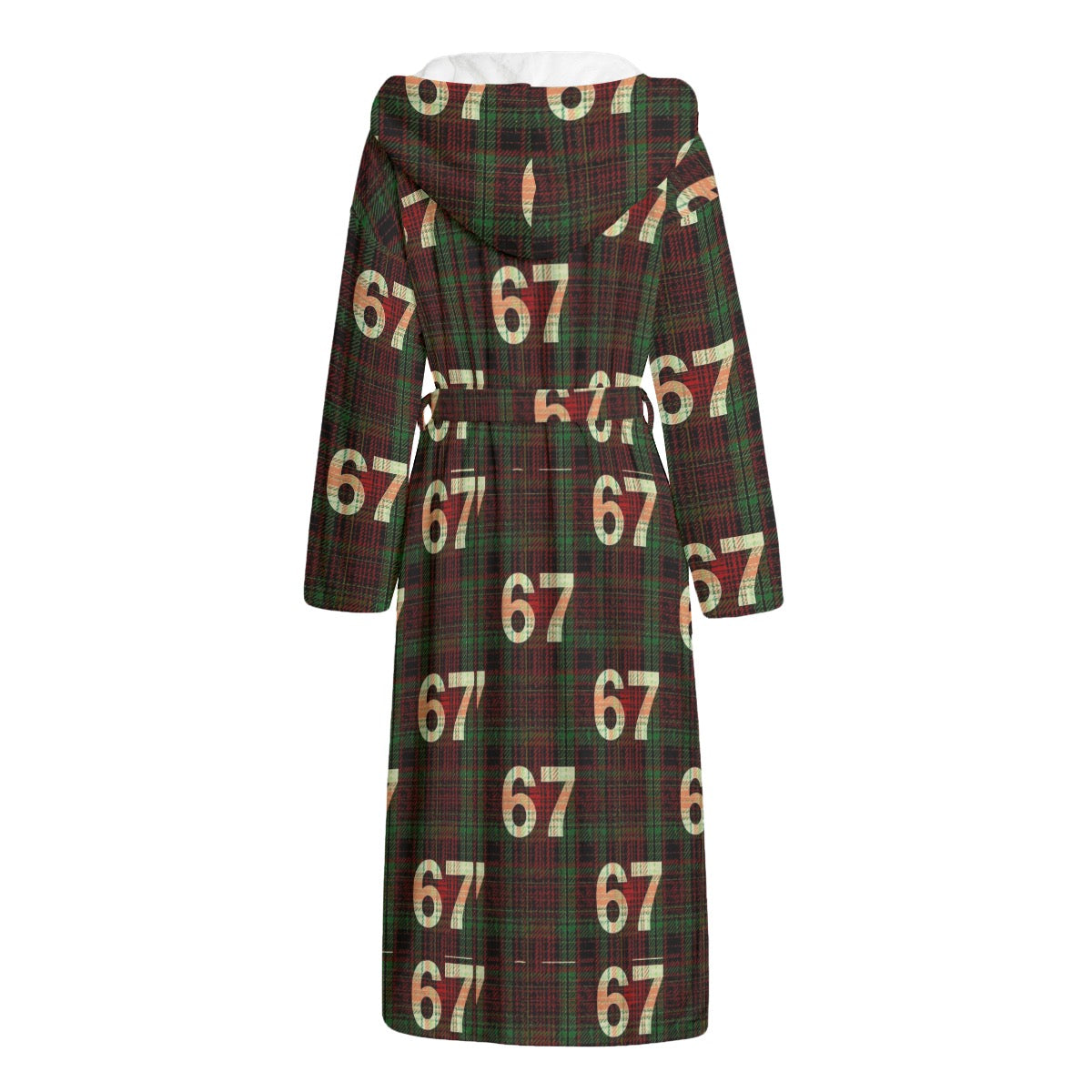 67 Unisex Flannel Hooded Robe