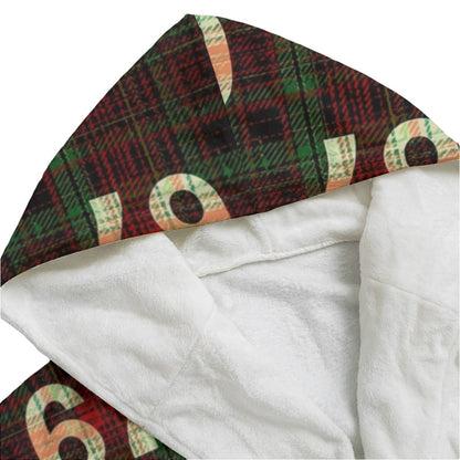 67 Unisex Flannel Hooded Robe