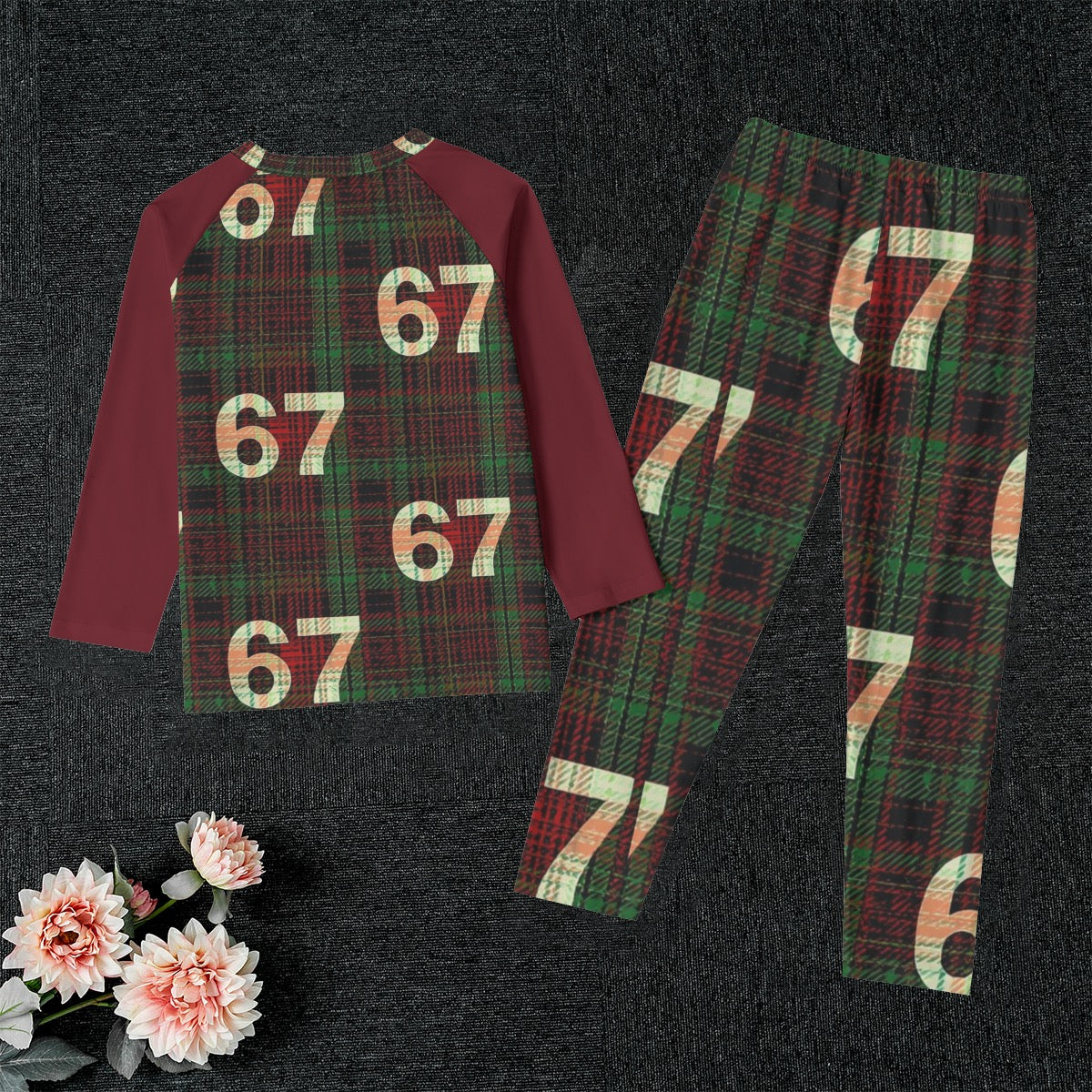 67 Kid's Raglan Pajama