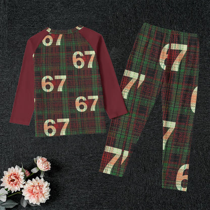 67 Kid's Raglan Pajama