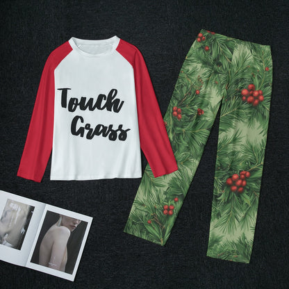 Touch Grass Women's Raglan Pajamas