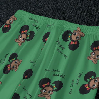 Santa and Did Women's Raglan Set - Green