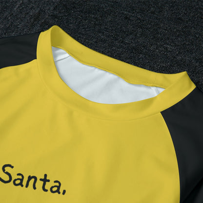 Santa and Did Women's Raglan Set - Yellow