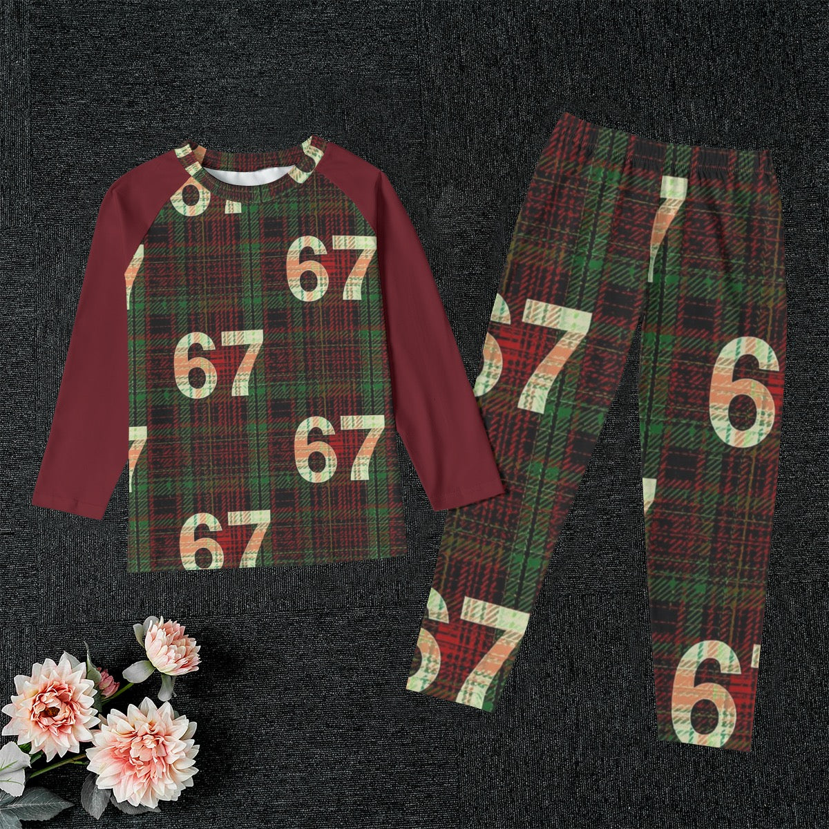 67 Kid's Raglan Pajama