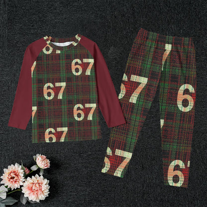 67 Kid's Raglan Pajama