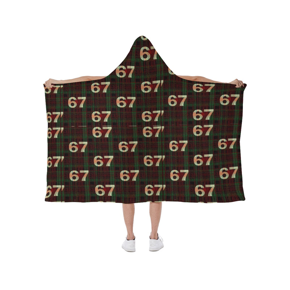 67 Hooded Blanket - Fleece Lining