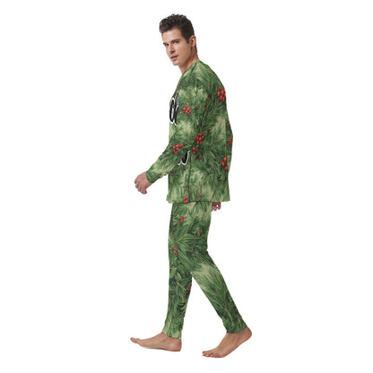 Touch Grass Green Men's Pajamas