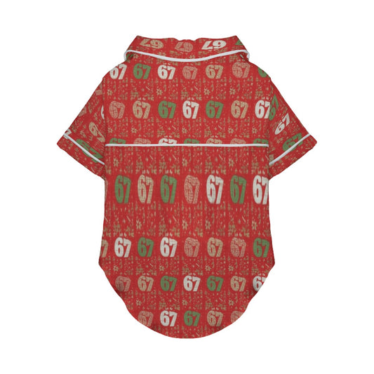 67 Red Doggie Small Pajamas