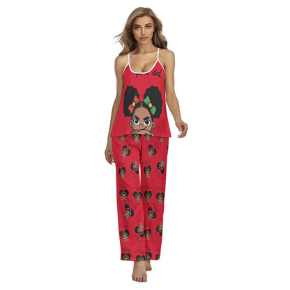 Santa And Did Red Cami Set