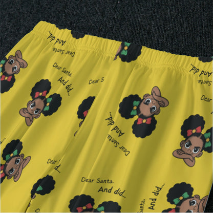 Santa and Did Pajama Set - Yellow