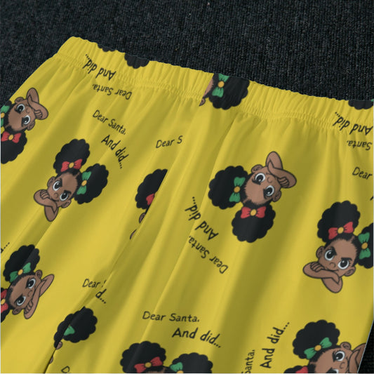 Santa and Did Pajama Set - Yellow