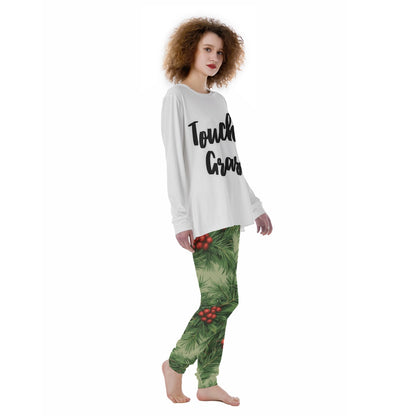 Touch Grass Pajamas White Top