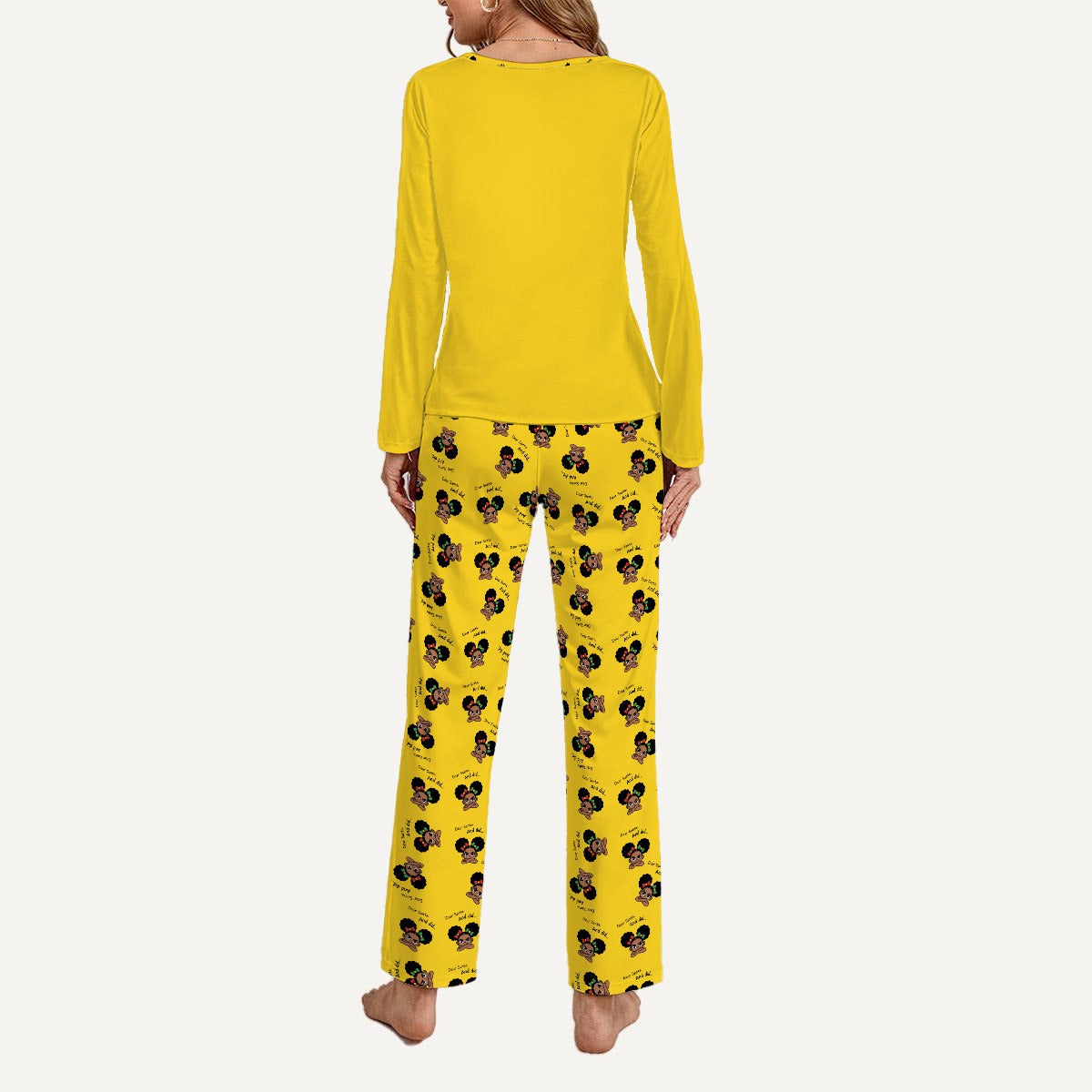 Santa And Did  Women's Loungewear Set - Yellow