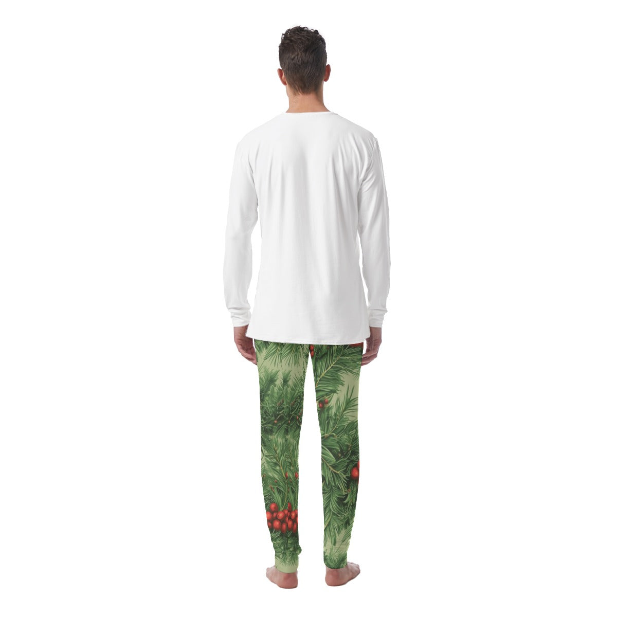 Touch Grass White Tee Men's Pajamas