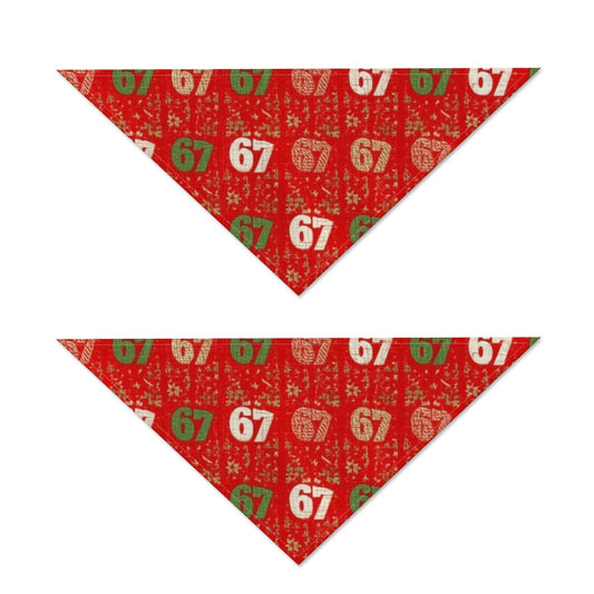 67 Red Doggie Scarf