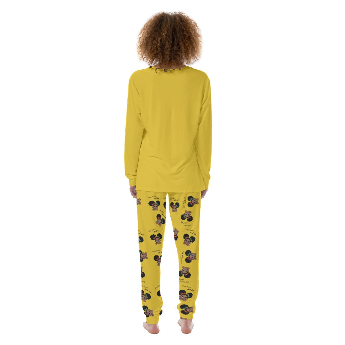 Santa And Did Women's Pajamas - Yellow