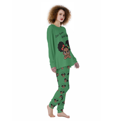 Santa And Did Women's Pajamas - Green