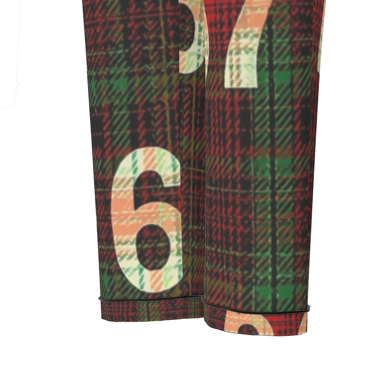 67 Women's Long Sleeve Pajama Set with Black Piping