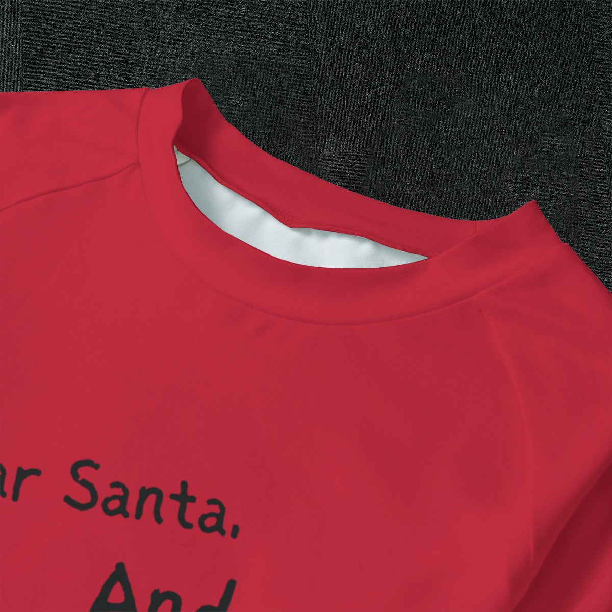 Santa And Did Kid's Raglan Pajama Set