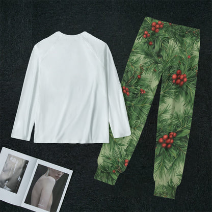 Touch Grass White Top Women's Pajamas