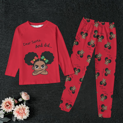 Santa And Did Kid's Sleep Pajamas