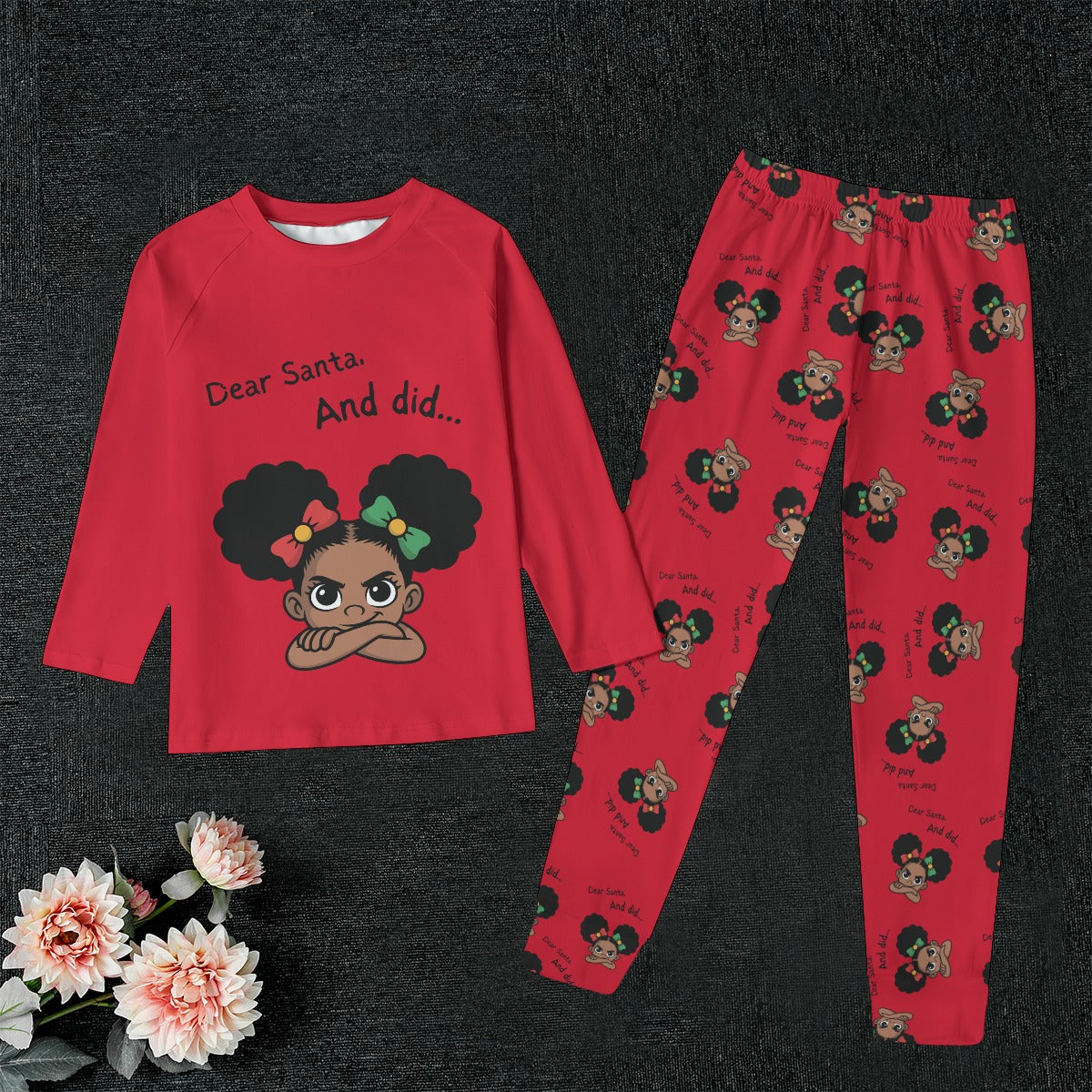 Santa And Did Kid's Sleep Pajamas