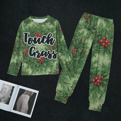 Touch Grass Green Comfy Pajamas